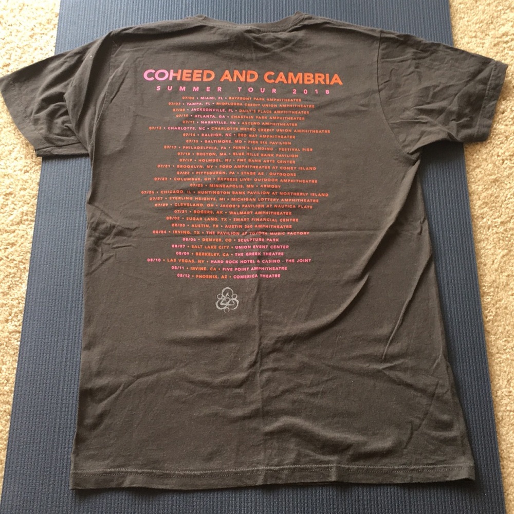 Coheed and Cambria summer 2018 Tour shirt size M